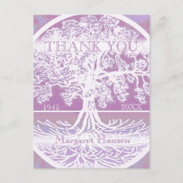 Hartelijk Bedankt | Sympathie | Levensroze boom Briefkaart