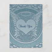 Hartelijk Bedankt | Sympathie | Licht blauw Briefkaart (Voorkant)