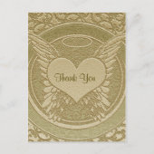 Hartelijk Bedankt | Sympathie | Licht goud Briefkaart (Voorkant)