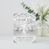 Hartelijk Bedankt | Sympathie | Life Silver-boom Briefkaart (Staand voorkant)