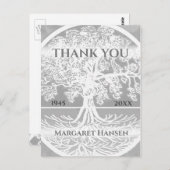 Hartelijk Bedankt | Sympathie | Life Silver-boom Briefkaart (Voorkant / Achterkant)