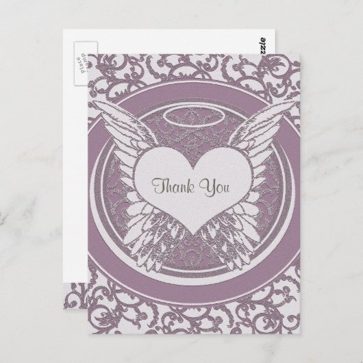 Hartelijk Bedankt | Sympathie | Roze Briefkaart (Voorkant / Achterkant)