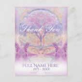 Hartelijk Bedankt | Sympathie | Roze Guardian Ange Briefkaart (Voorkant)