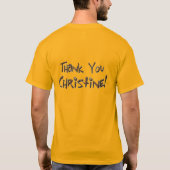 "Hartelijk Bedankt" T-shirt (Achterkant)