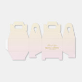 Hartelijk Bedankt | Twee gouden harten | Aangepast Bedankdoosjes (Uitgevouwen)