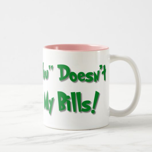 Hartelijk Bedankt Tweekleurige Koffiemok (Rechts)