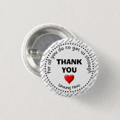 HARTELIJK BEDANKT | Unsung Hero |  Ronde Button 3,2 Cm (Voorkant /achterkant)