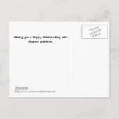 Hartelijk Bedankt... Veterans Day Briefkaart (Achterkant)
