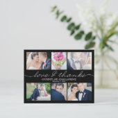 Hartelijk bedankt voor het liefdevol schrijven van briefkaart (Staand voorkant)