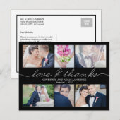 Hartelijk bedankt voor het liefdevol schrijven van briefkaart (Voorkant / Achterkant)