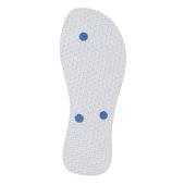 Hartelijk Blauw Hartpatroon Teenslippers (Onderkant)