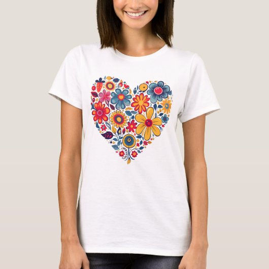 Hartelijk bloesem t-shirt (Voorkant)