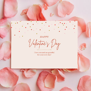Hartelijk Confetti Valentijnsdag Briefkaart