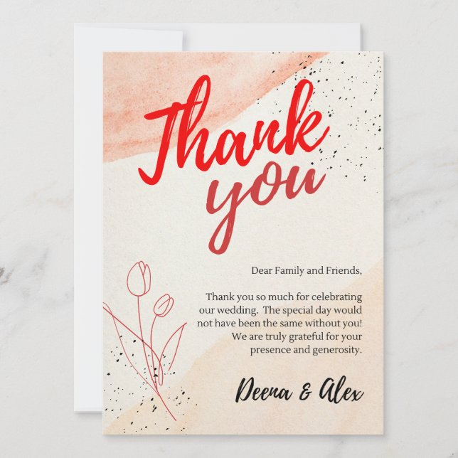 Hartelijk dank (Voorkant)