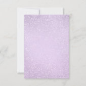 Hartelijk dank, 16-jarige Lavender Glitter Paint Bedankkaart (Achterkant)