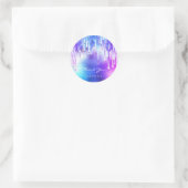 Hartelijk dank, 16e Bridal Holographic Drives gena Ronde Sticker (Tas)