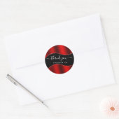 Hartelijk dank: 16e Bridal Red Red Red Red Ronde Sticker (Envelop)