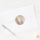 Hartelijk dank: 16e Bridal Roos Glitter 3d Ronde Sticker (Envelop)