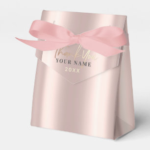 Hartelijk dank, 16e Bridal Roos Gold Pink Slank Ch Bedankdoosjes