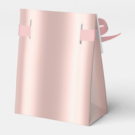 Hartelijk dank, 16e Bridal Roos Gold Pink Slank Ch Bedankdoosjes (Achterkant)