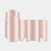 Hartelijk dank, 16e Bridal Roos Gold Pink Slank Ch Bedankdoosjes (Uitgevouwen)