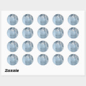 Hartelijk dank, 16e Bridal Silver Glitter 3d Ronde Sticker (Vel)
