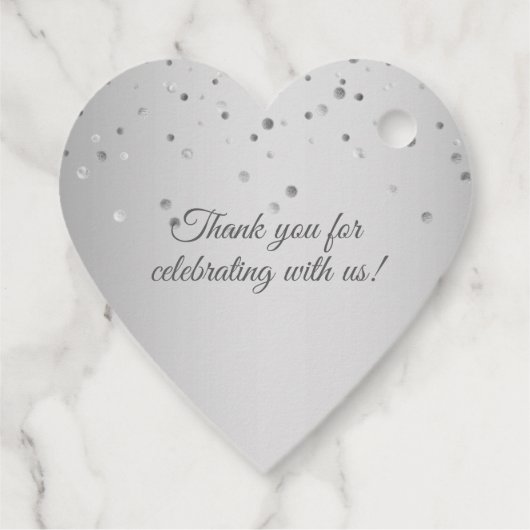 Hartelijk dank 25 jaar Silver Wedding Jubileum Bedankjes Labels (Achterkant)