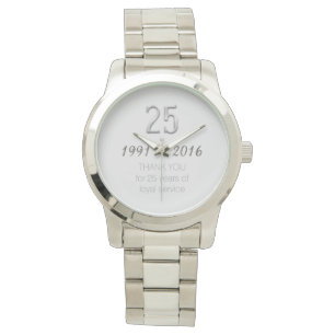Hartelijk dank, 25e Jubileum werknemer, werkhorlog Horloge