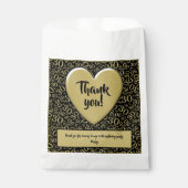 Hartelijk dank, 30e Random Number Pattern Black/Go Bedankzakje (Voorkant)