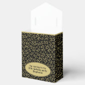 Hartelijk dank, 35e verjaardag Gold/zwart kenteken Bedankdoosjes (Geopend)