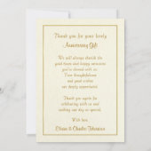 Hartelijk dank, 50e Jubileum cadeau - Flatte fotok Bedankkaart (Achterkant)