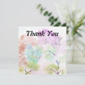 Hartelijk dank, 5,25 x 5,25-inch flat-Wenskaart (Staand voorkant)