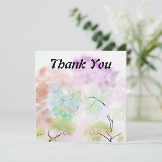 Hartelijk dank, 5,25 x 5,25-inch flat-Wenskaart (Staand voorkant)