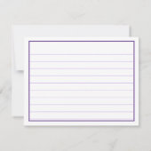 Hartelijk dank: 80e Paars/White Number Pattern (Achterkant)