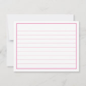 Hartelijk dank: 80e roze/wit buiknummerpatroon (Achterkant)