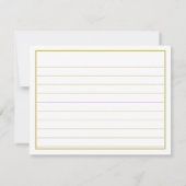 Hartelijk dank: 80th White/Gold Bday Number Patter (Achterkant)