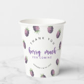 Hartelijk dank aan Berry Papieren Bekers (Achterkant)