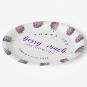 Hartelijk dank aan Berry Papieren Bordje (Gekanteld)