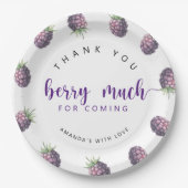 Hartelijk dank aan Berry Papieren Bordje (Voorkant)