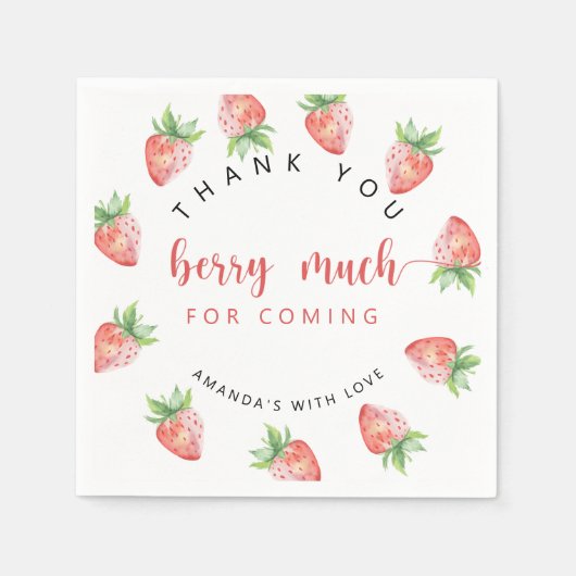 Hartelijk dank aan Berry Servet (Voorkant)