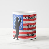Hartelijk dank aan de Amerikaanse veteranen met vl Grote Koffiekop (Voorkant)