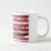Hartelijk dank aan de Amerikaanse veteranen met vl Grote Koffiekop (Rechts)