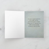 Hartelijk dank aan de arts kaart (Binnen)