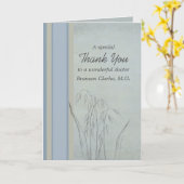 Hartelijk dank aan de arts kaart (Gele Bloem)
