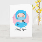 Hartelijk dank aan de artsen en verpleegsters kaart (Gele Bloem)