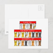 Hartelijk dank aan de Wonderful Veterinarian Briefkaart (Voorkant / Achterkant)