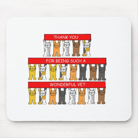 Hartelijk dank aan de Wonderful Veterinarian Muismat (Voorkant)