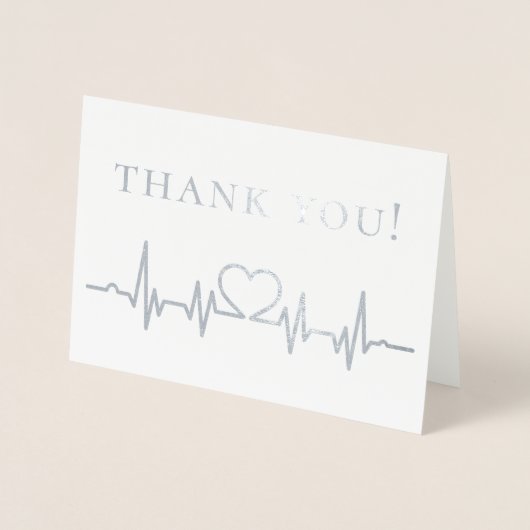 Hartelijk dank aan het personeel van de gezondheid folie kaarten (Voorkant)