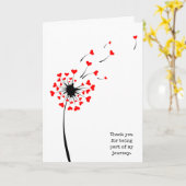 Hartelijk dank aan leraar dandelion kaart (Gele Bloem)