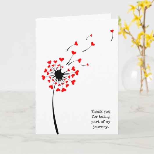 Hartelijk dank aan leraar dandelion kaart (Gele Bloem)